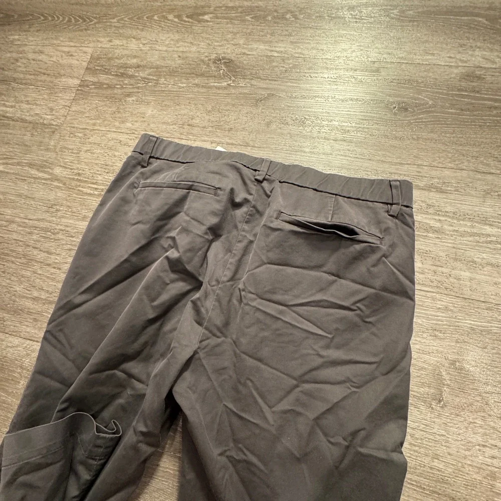 Banana Republic Pants Mens 34 Gray Cotton Blend Slim Fit Chino Work Casual 34x32
